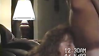 Old Vhs Wife takes huge load to face / The finale. Exploding on her face!
