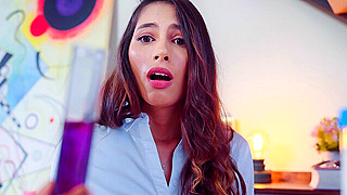 Naughty Schoolgirl Gets Time-Fucked by a Magic Clock in This Wild Science Project Gone Wrong