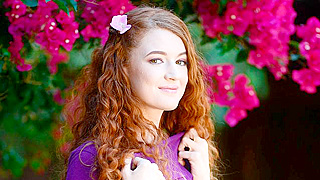 Ginger Wildling Rubs Flowers on Her Firecrotch Before Getting Fucked Rough in Nature