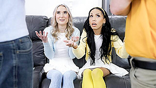 Two Spoiled Brats Turn the House Into a Wet, Messy Disaster While ‘Fixing’ Shit in Skimpy Outfits