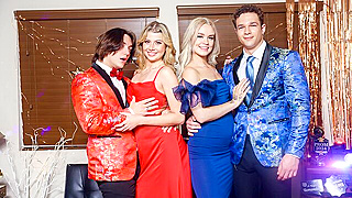 Bummed Prom Dates Turn Into Steamy Stepbrother Seduction As Horny Girls Get Their Backstage Pass Pounded Raw