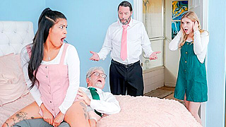 These Horny Step-Siblings Swap Partners and Moan Loud Enough to Make the Whole House Shake