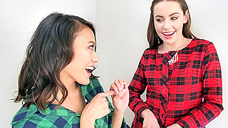 Naomi Blue and Jasmine Grey's in the bed trailer by Daughter Swap
