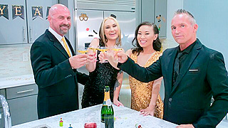 Drunk Stepdads Trade Their Horny Stepdaughters at Midnight for a Filthy New Year’s Bang