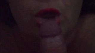 Mature BBC slut licking and giving a kiss my dick on POV movie