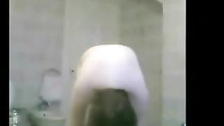 My white milf black cock sluts on homemade movie scene filmed nude after shower