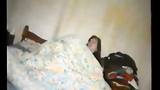 A hawt brunette white women in sofa and her sex toy having sex