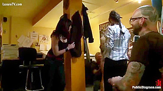 Horny slut wife getting painfully tortured in this BDSM