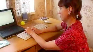 Mature woman acquires a gang gangbang