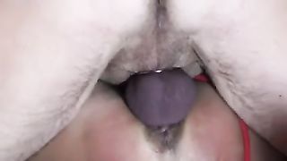 My sexually excited hotwife receives her moist trench drilled in closeup movie
