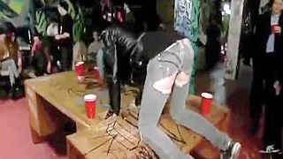 The fucking takes place in a squat