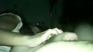 Neighbor's slutwife jerks off big pecker at night throughout her sleep