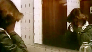 Sweaty chap copulates playful brunette hair doxy until spunk fountain