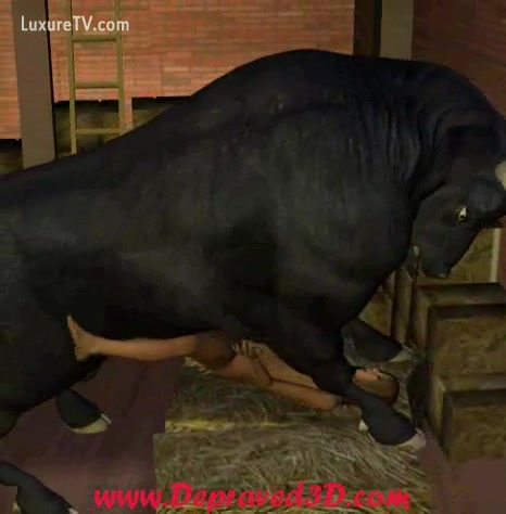 466px x 474px - Giant dark bull copulates a lustful doxy - XXX FemeFun