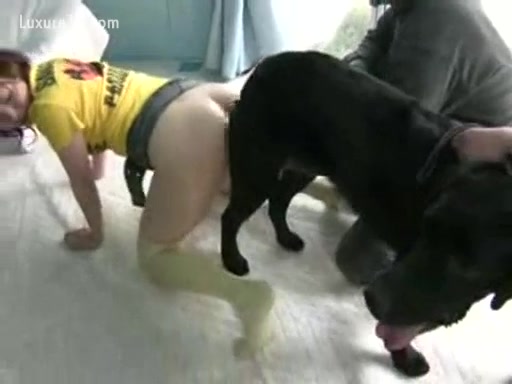 Sweaty Japanese horny white wife drilled by her dog - XXX FemeFun