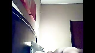 This Mexican white bitch of my neighbour rides my cock on hidden livecam