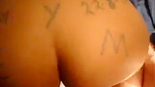 Chunky white a-hole of my white wife rammed from behind