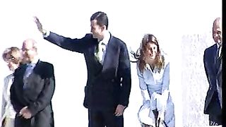 Queen Letizia of Spain in slow motion upskirt video