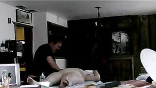 Big breasty white woman acquires a priceless erotic massage as this babe lies stripped
