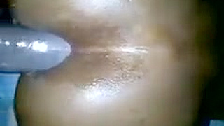 My massive dark pecker for the tight moist arsehole of my ebon wifey