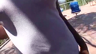 Sweaty dark brown ebon hottie acquires big dark dong unfathomable inside