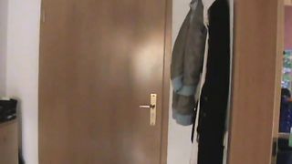 German blond sex with paramour visiting apartment for sexy times