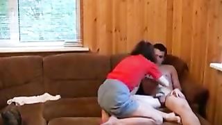 Mother offers her pussy hole to her son in a real mom xxx incest session