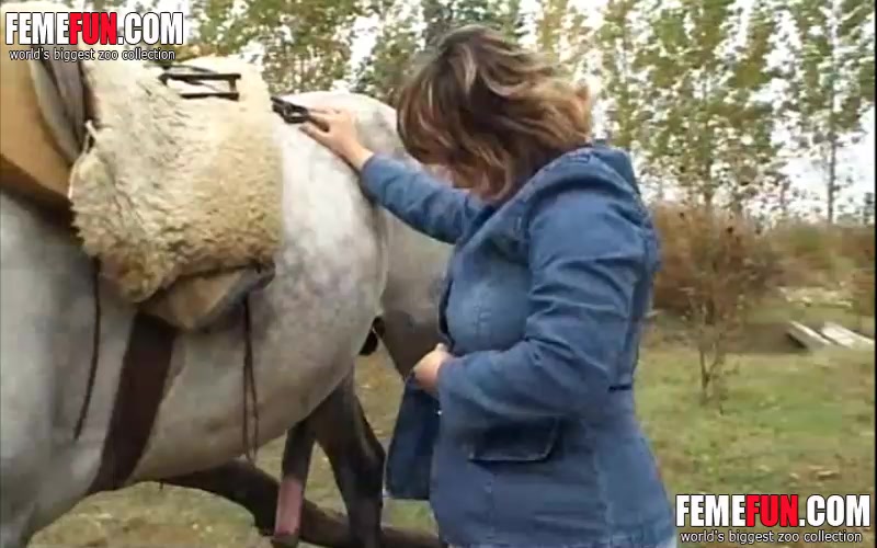 Chubby girl craves for beastiality sex adventure and get tons of pleasure  when she fucks a horse - XXX FemeFun