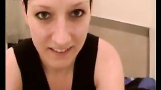 Blowjob facial in the changing room whilst out shopping for clothing