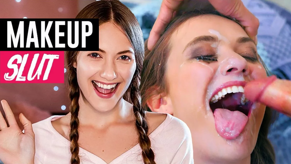 1104px x 624px - Make up vlogger turns into a cum slut, Look at her now! - XXX FemeFun