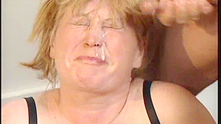 Ripping Off A Horny Granny’s Clothes To Pound Her Hard And Blast Her With Cum