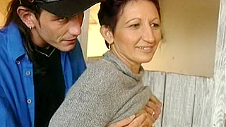 Horny Brunette Farmer Gets Rough Barn Fuck With Bush Out