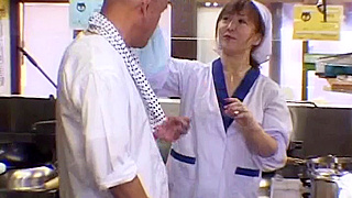 Mature Vixen Seduces Her Boss At A Japanese Restaurant For A Sizzling Promotion