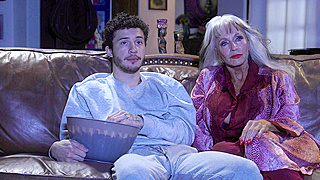 Experienced Blonde Milf Ravaged By A Young Stud On The Sofa.
