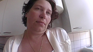 Arousing Dirty Knees: Busty Babe Gets On Her Knees For Hot Sucking.