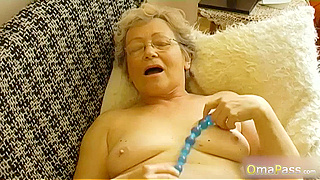 Mature Grannies Boldly Stroke Toys, Their Wrinkled Vaginas Glistening With Lust