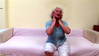 Juicy Milf With Curly Hair Strips Seductively, Tempts Hungry Man In Bed