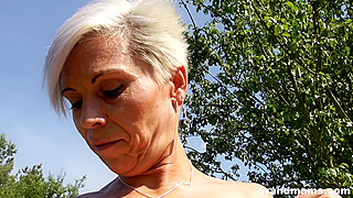 Stunning Blonde Babe Gags and Deepthroats a Massive Hard Cock