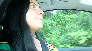 Naughty Brunette and Busty BBW Share a Big Dick in Hardcore Threesome Action