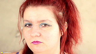 This Chubby Mature Slag Pleasure Her Dripping Wet Pussy Now!