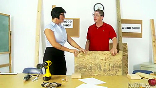 Big-Titted Teacher Shay Fox Gets Ravaged in the Classroom