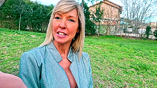 Stunning French Blonde Milf Craves Wild Threesome Action on Camera