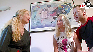 Busty German Couple's Wild Mature Threesome - Mom Joins the Fun