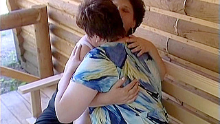 Fat Muff Divers Pleasuring Each Other with Dildo Outdoors and Moaning Loudly