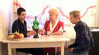 Grandmother Ravaged Hard by Two Throbbing Dicks in Rough Threesome