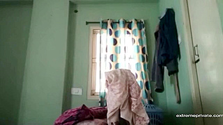 Chubby Indian Wife Unaware of My Hidden Camera Capturing Her Every Move