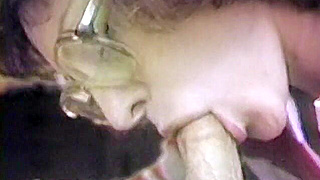 Slutty Blonde Wife Passionately Sucking Hubby's Hard Dick on Homemade Video