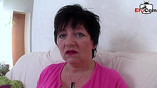 German Housewife Gets Nailed by Her Horny Boyfriend at Cabin in Woods