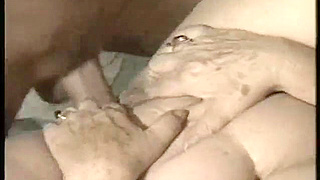 Watching Chubby Mature Babe Struggle with a Hard Cock in Bed Hardcore