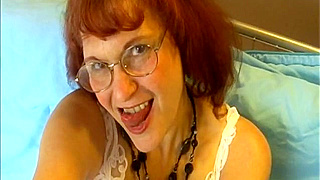Mature Amateur in Glasses Gives Sloppy, Mind-Blowing Blowjobs on Camera